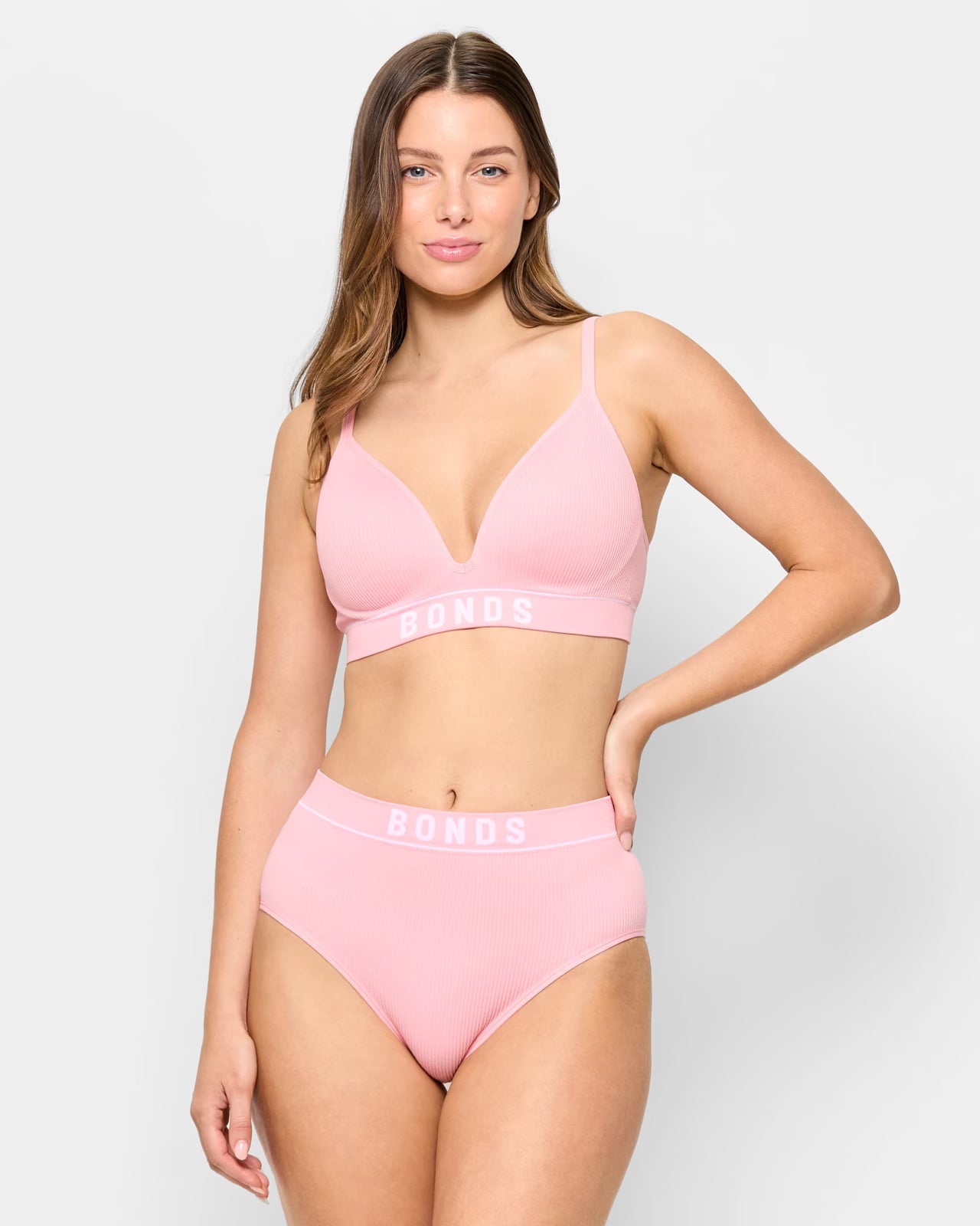 Retro Rib T-Shirt Crop Bra - Bonds