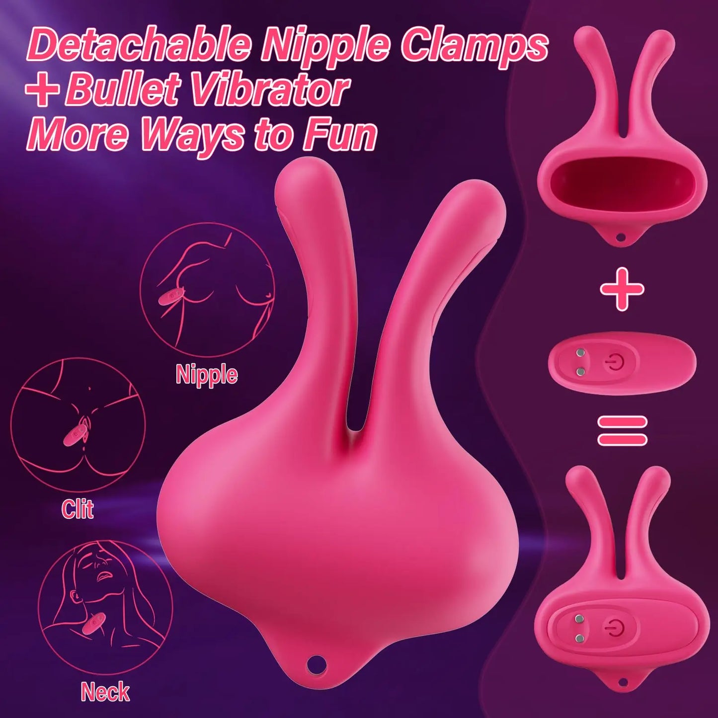 Nipple Vibrator Vibrating Nipple Clamps