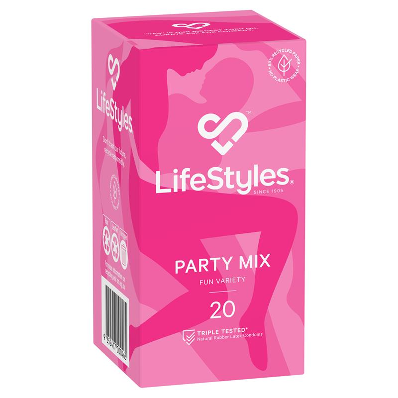 LifeStyles Condoms Party Mix 10 Pack