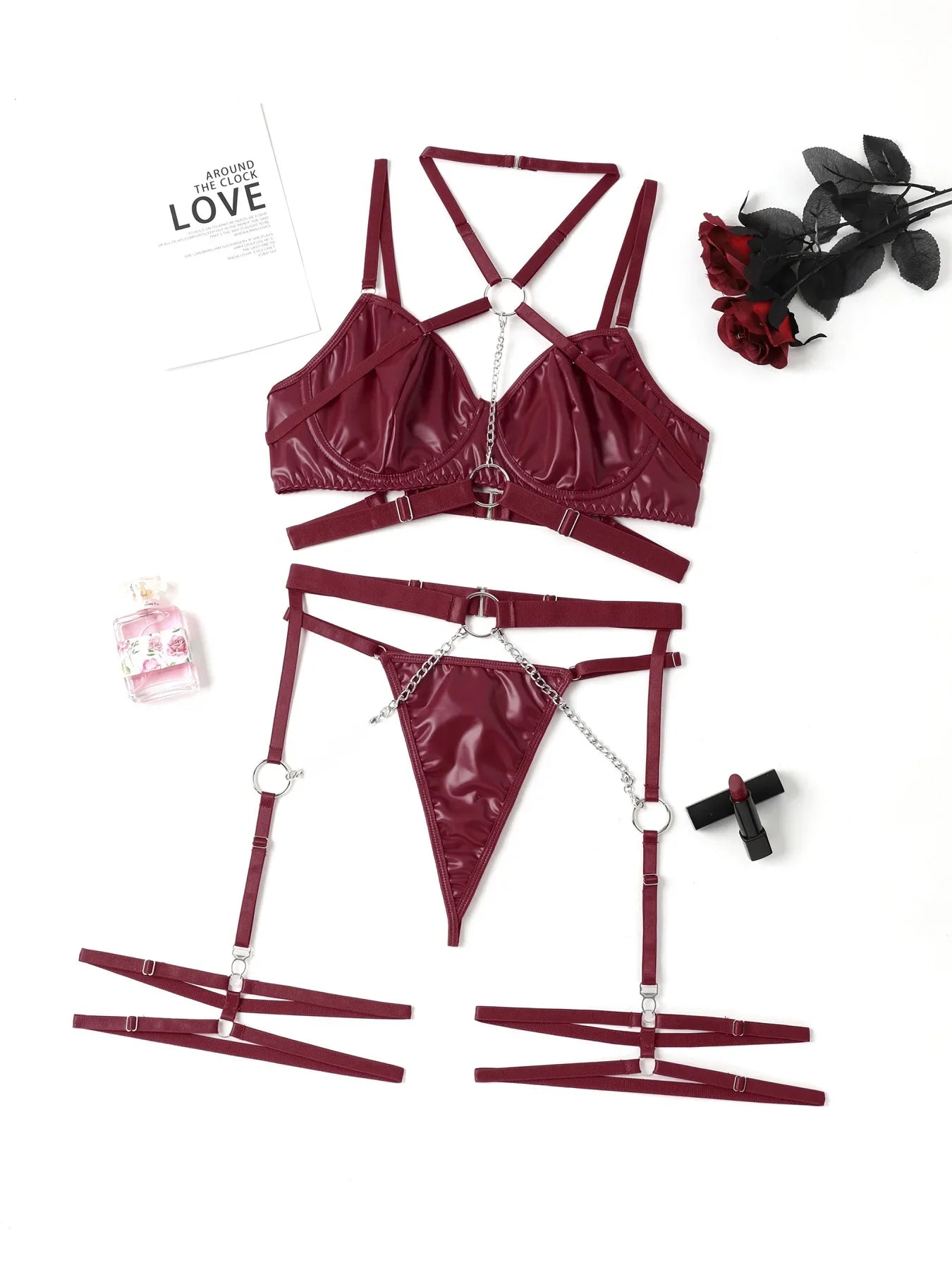 Three-piece Set American Style Exotic Lingerie