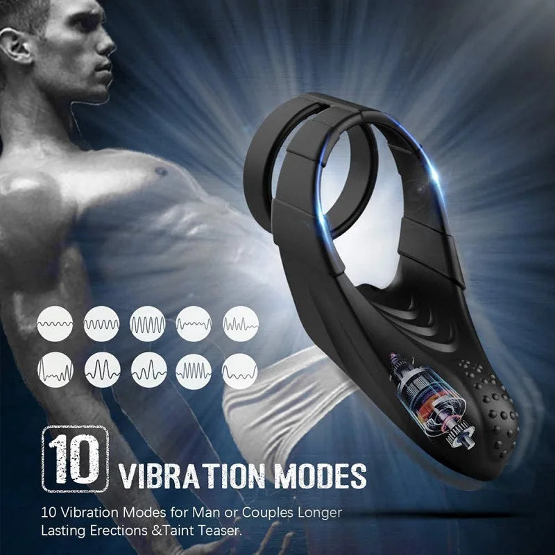 Ejaculation Lock Lasting Vibrators Rings Sex Toys product for Men