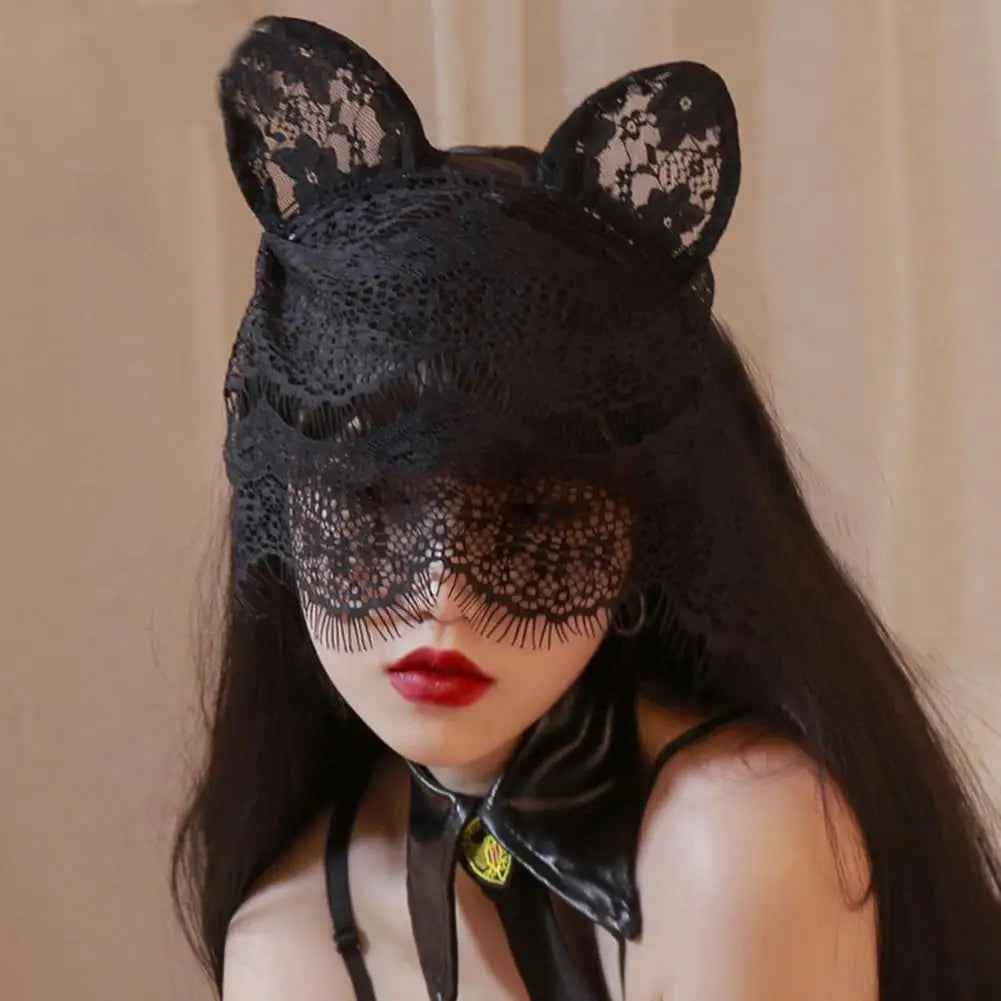 Lace Hair Hoop Face Mask