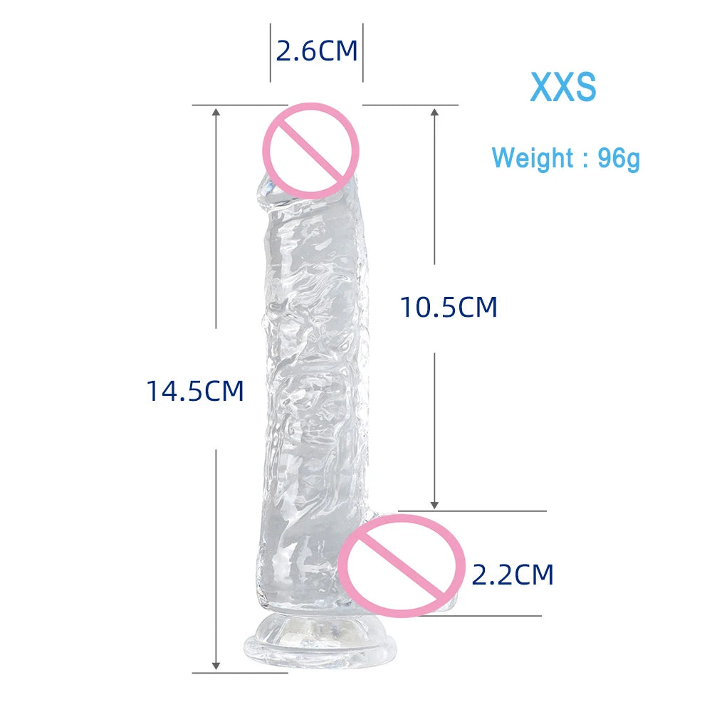 Silicone Dildos Realistic Penis Suction Cup