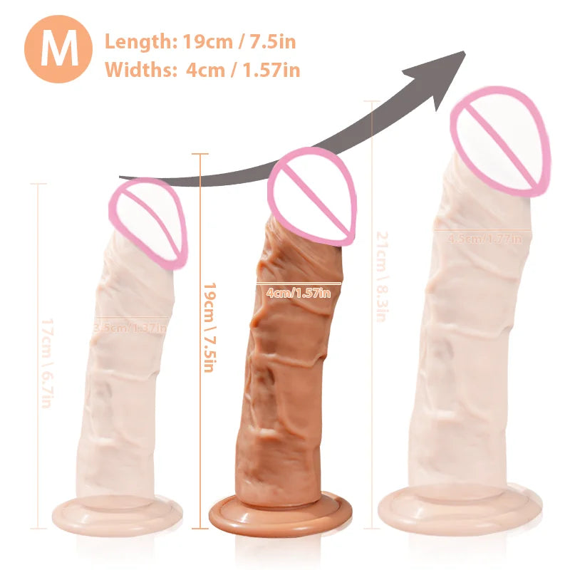 Silicone Realistic Dildo for Women