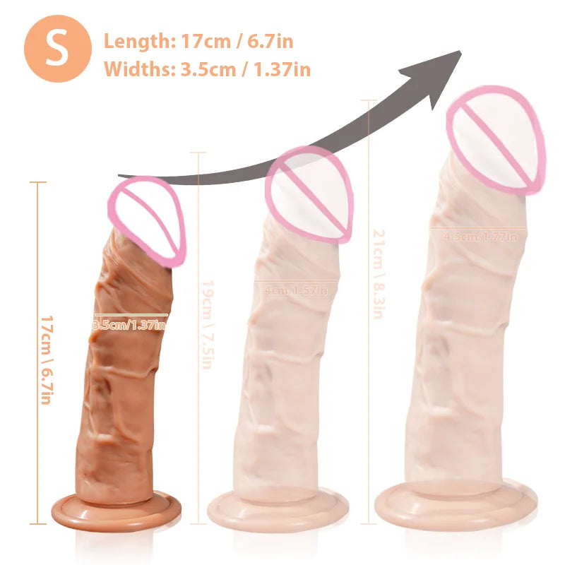 Silicone Realistic Dildo for Women