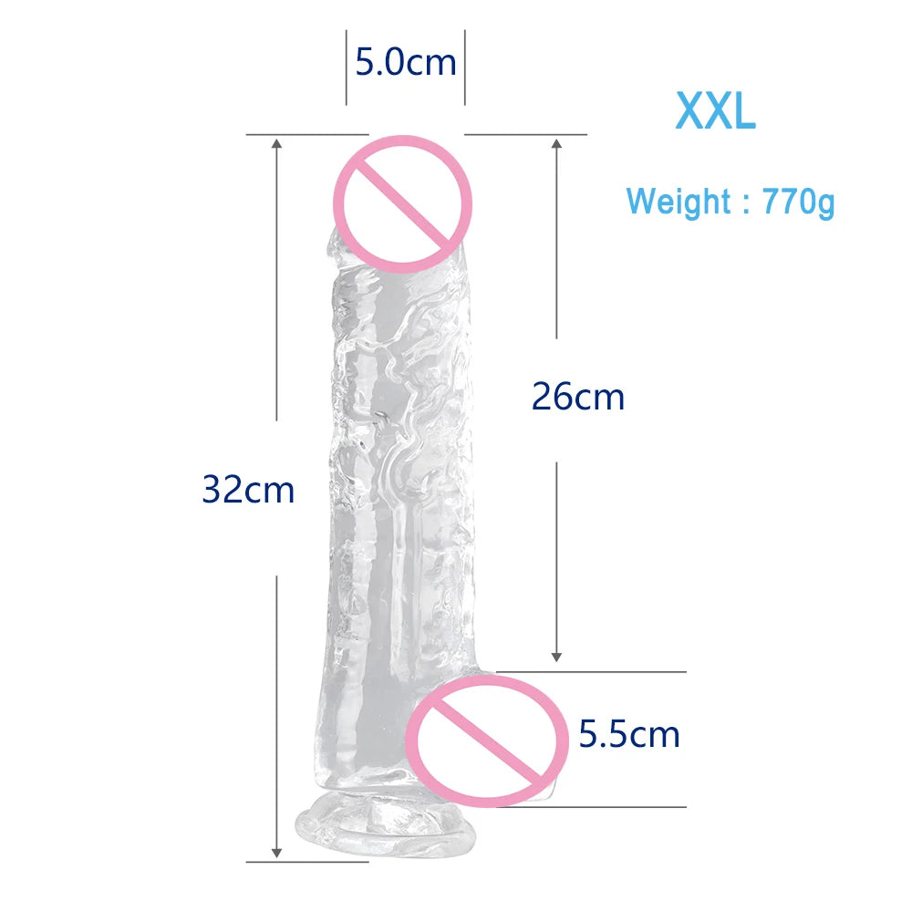 Silicone Dildos Realistic Penis Suction Cup
