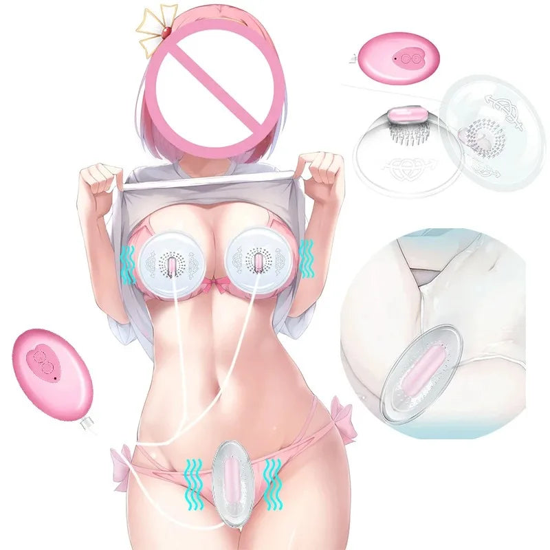 Nipple Clitoris Sextoy Stimulator Remote