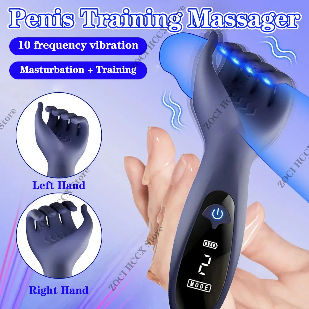 Penis Trainer Glans Vibrator Stimulator