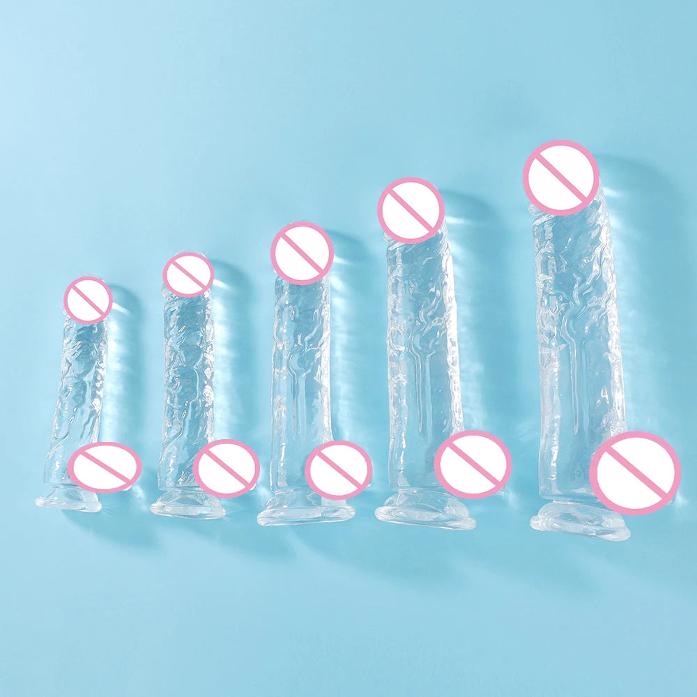 Silicone Dildos Realistic Penis Suction Cup