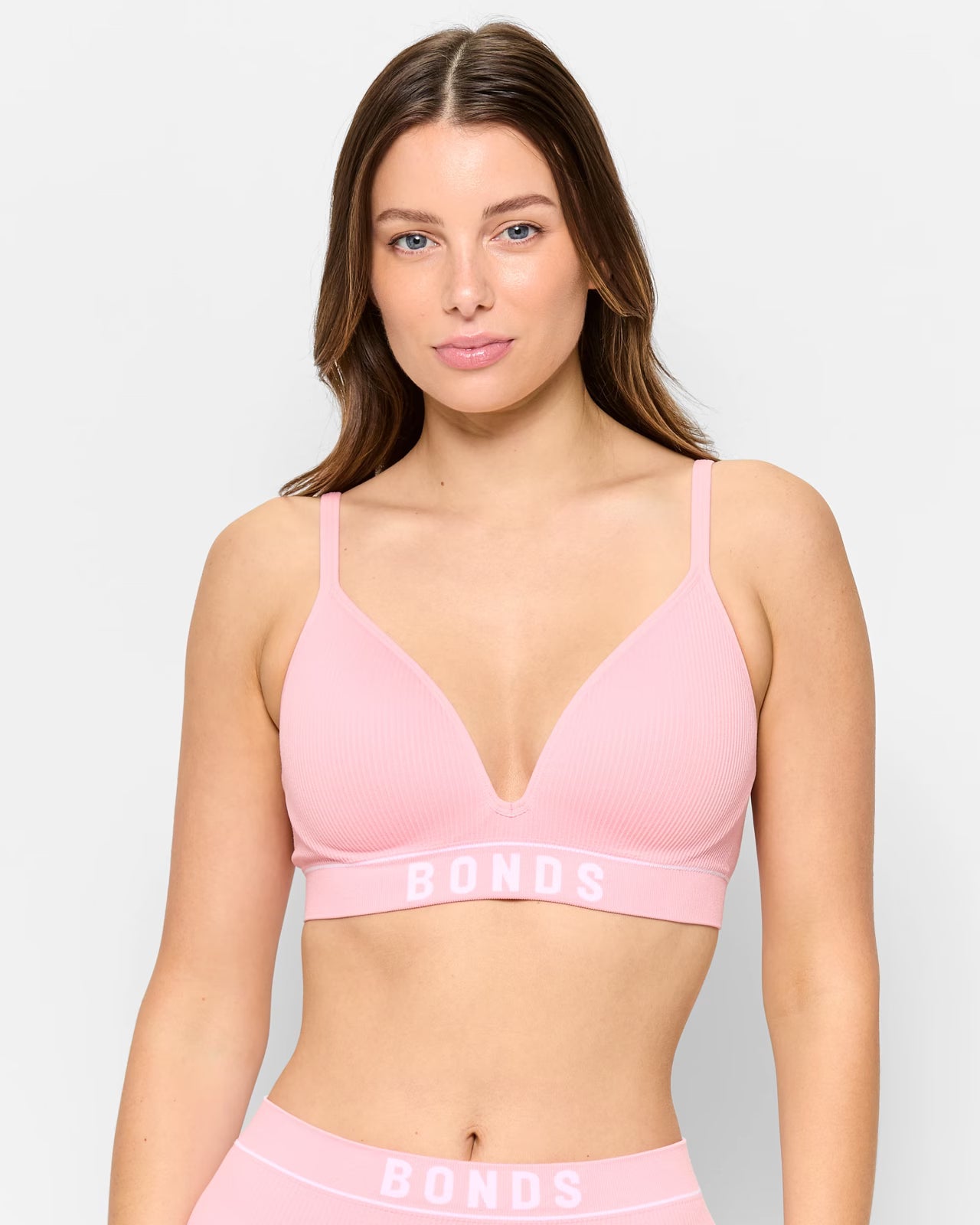 Retro Rib T-Shirt Crop Bra - Bonds