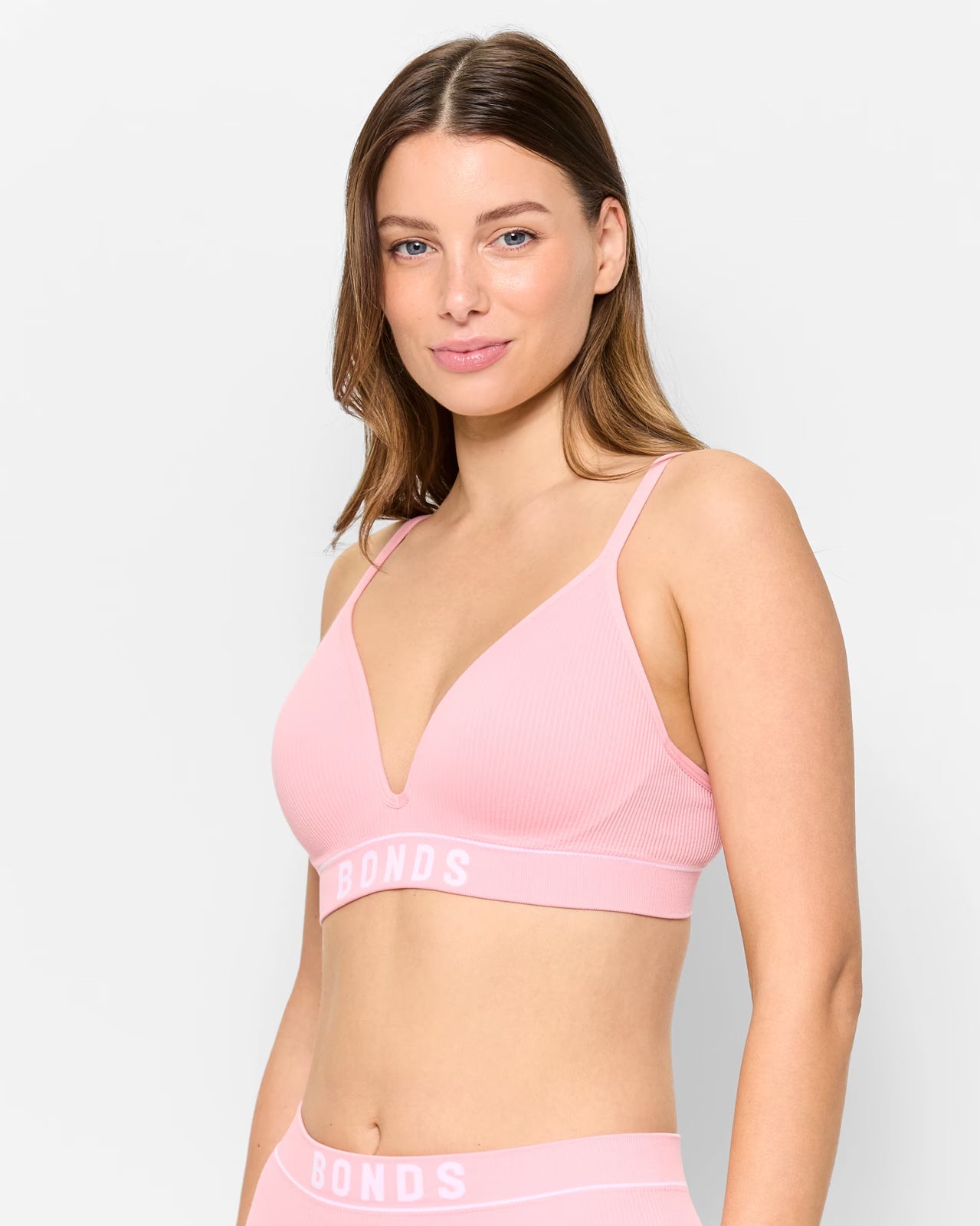 Retro Rib T-Shirt Crop Bra - Bonds