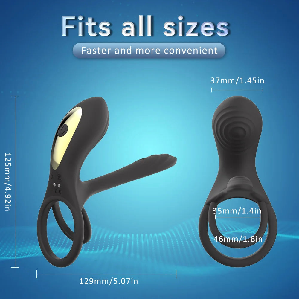 Double-Ring Penis for Delayed Ejaculation