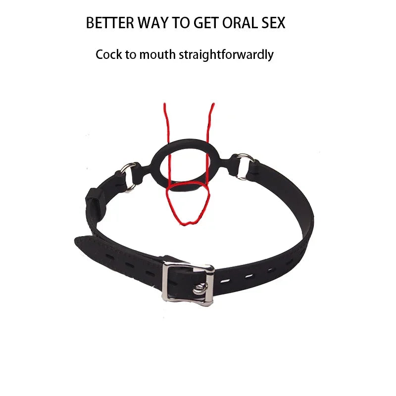 Full Silicone O Ring Gag Strap