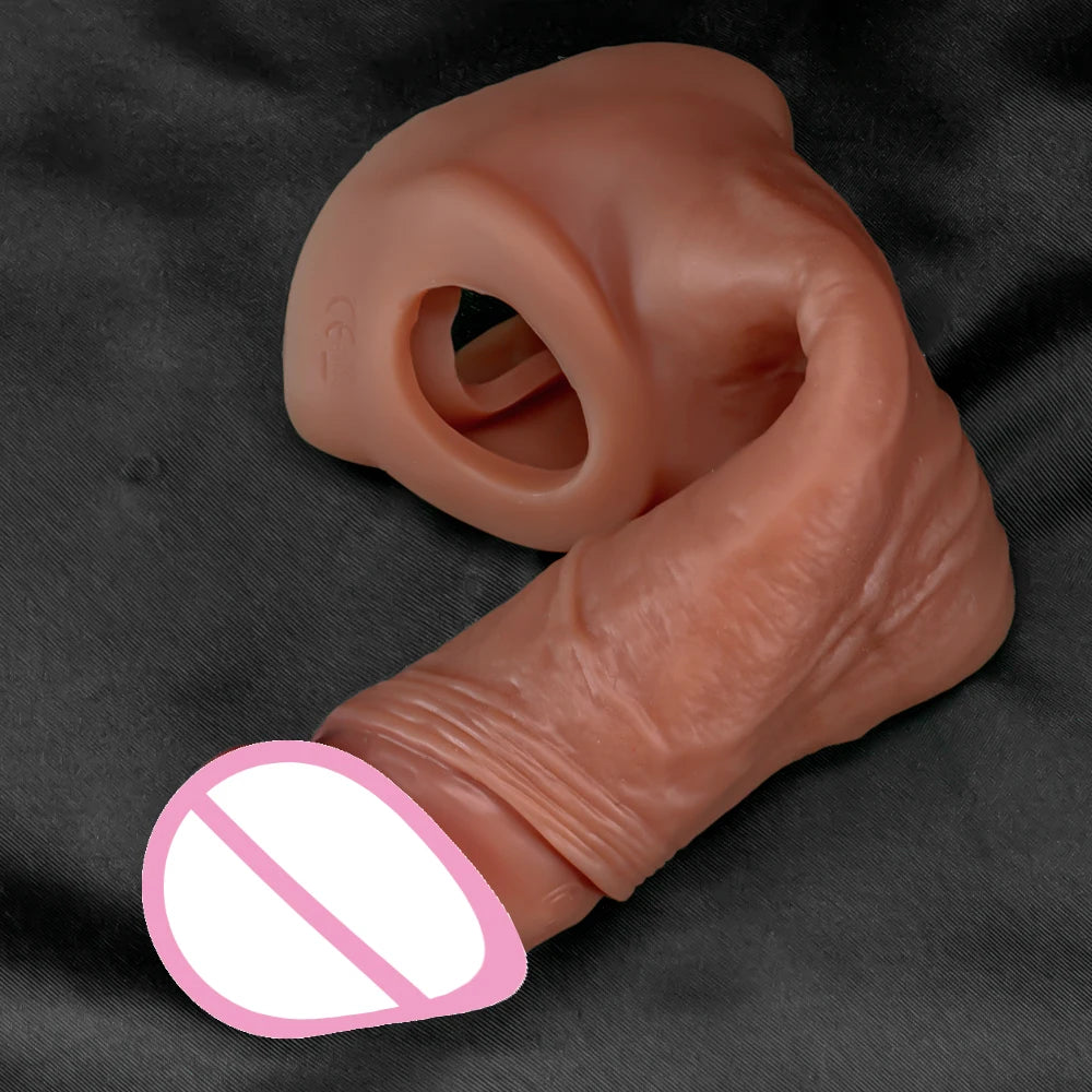 Penis Extender Sleeve Vibrator with Remote