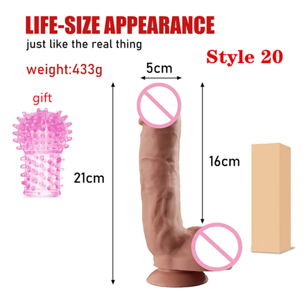Super Skin Silicone Realistic Dildo