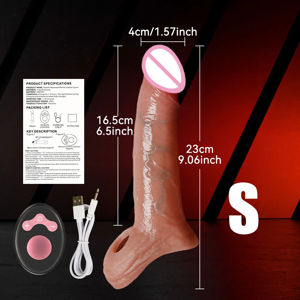 Silicone Penis Sleeve Enlarger – Reusable Extension & Delay Sleeve