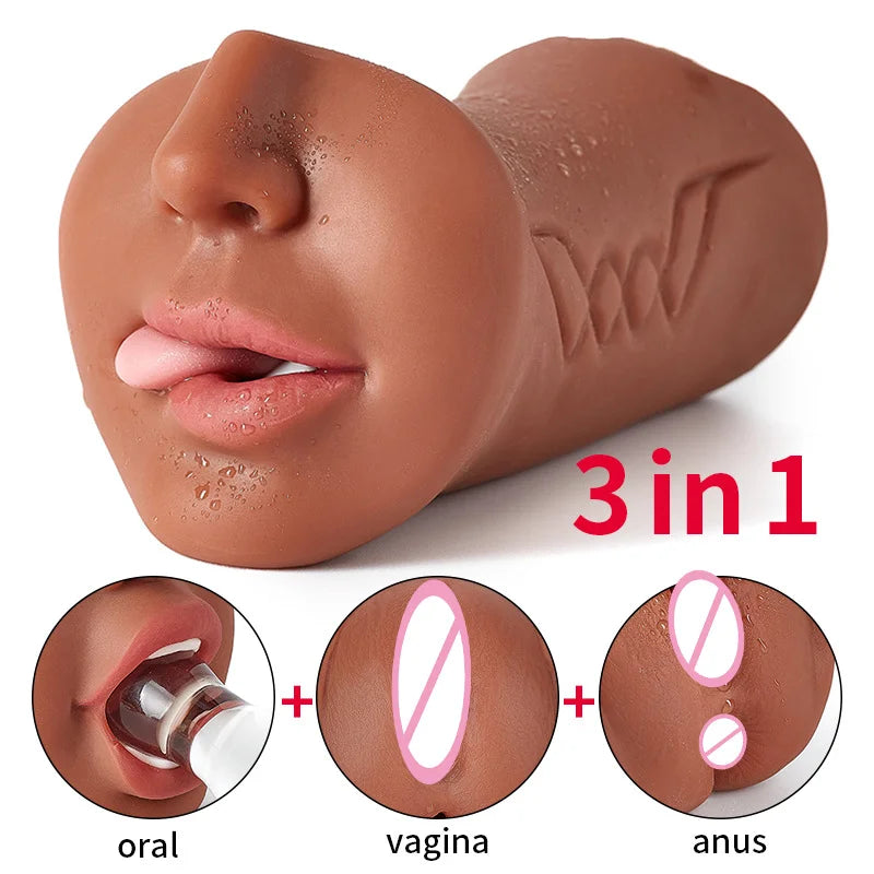 3 IN 1 Vaginal Anus Masturbation Cup