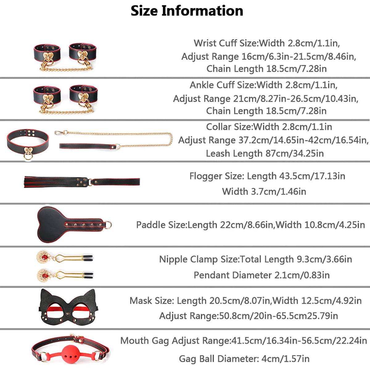 Leather 8 PCS BDSM Bondage Set With Luxury Case – Couples Restraint Kit