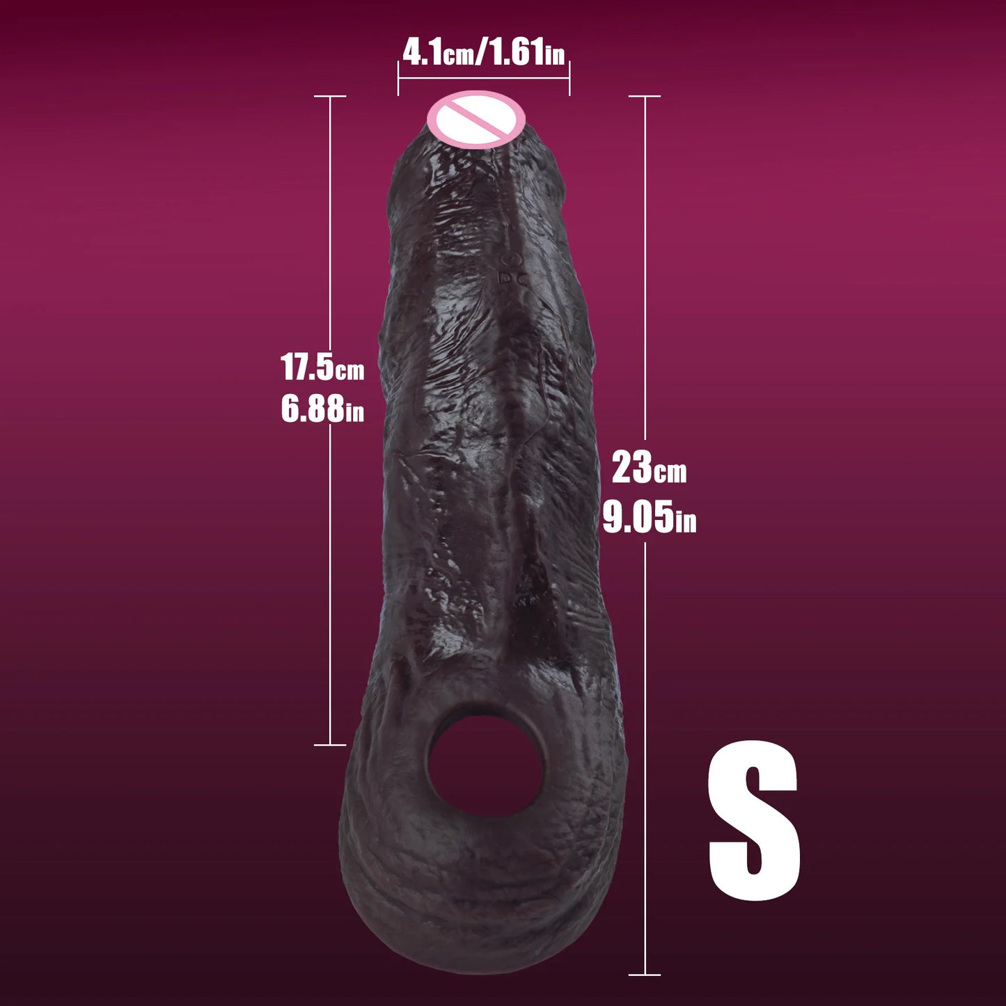 Silicone Penis Sleeve Enlarger – Reusable Extension & Delay Sleeve