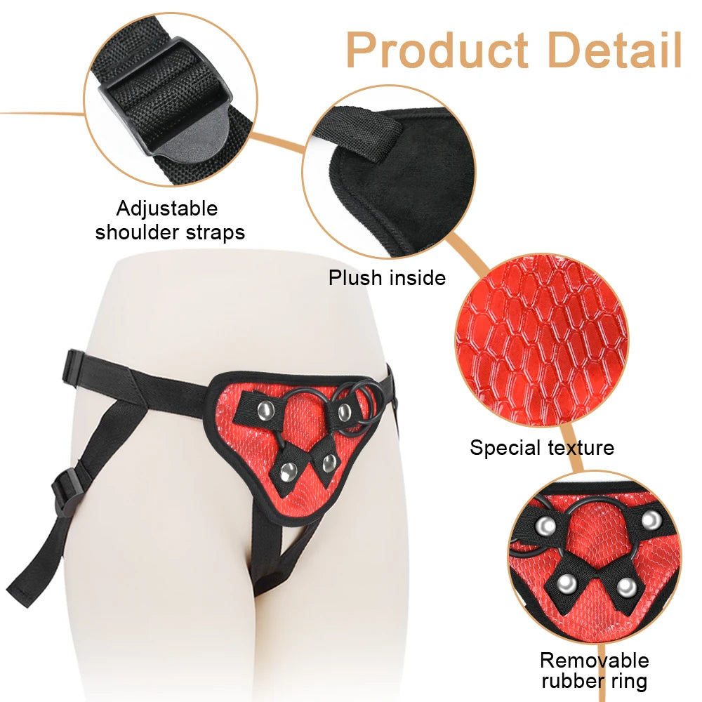 Adjustable Strap-On Harness – Comfortable Wearable Pegging Harness for Couples