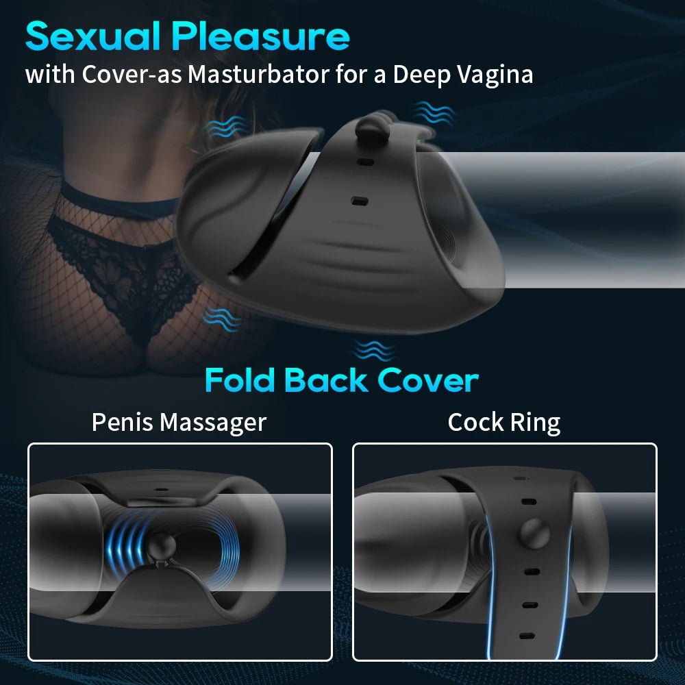 Bluetooth Penis Vibrator for Men Penis Delay