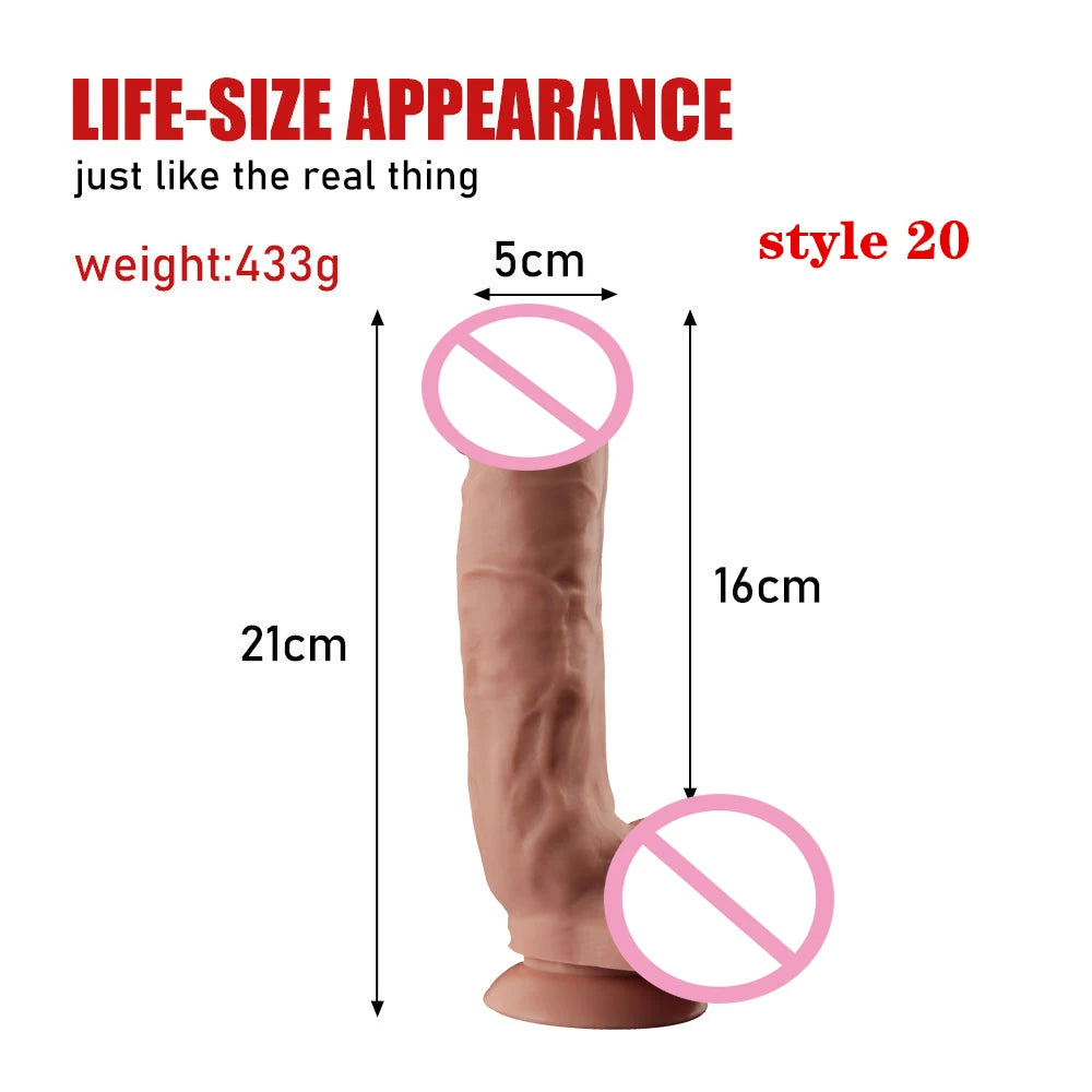Super Skin Silicone Realistic Dildo
