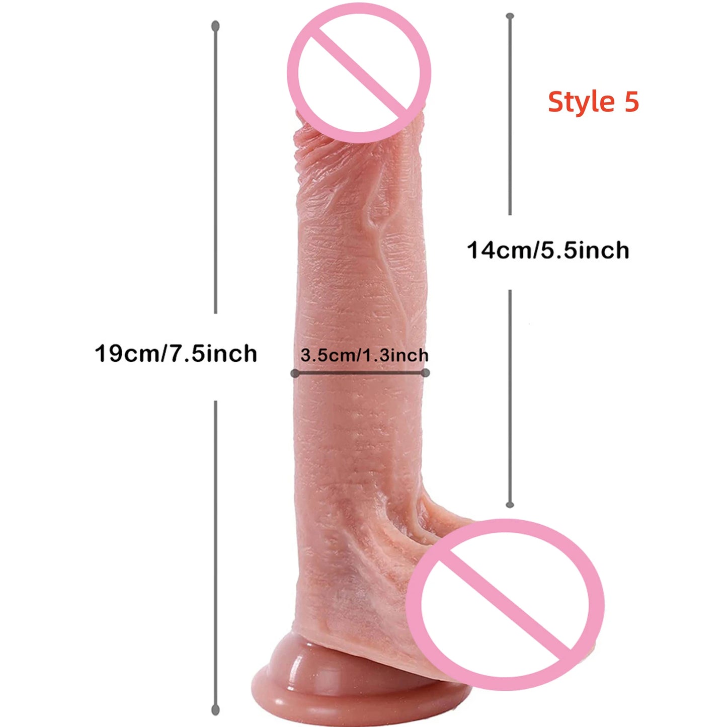 Super Skin Silicone Realistic Dildo