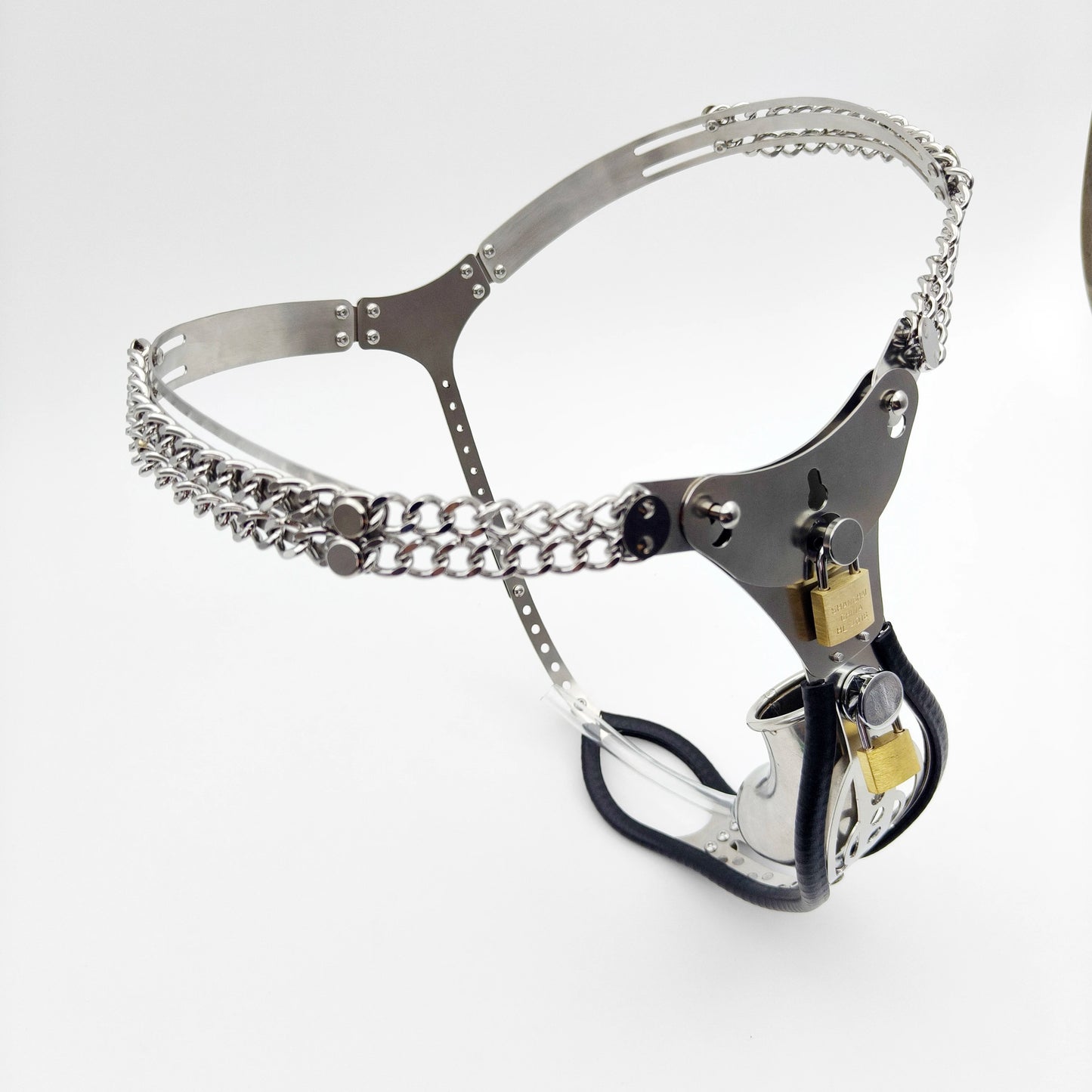 Pearl Metal Female Chastity Belt