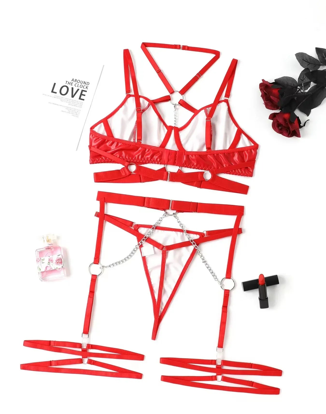 Three-piece Set American Style Exotic Lingerie