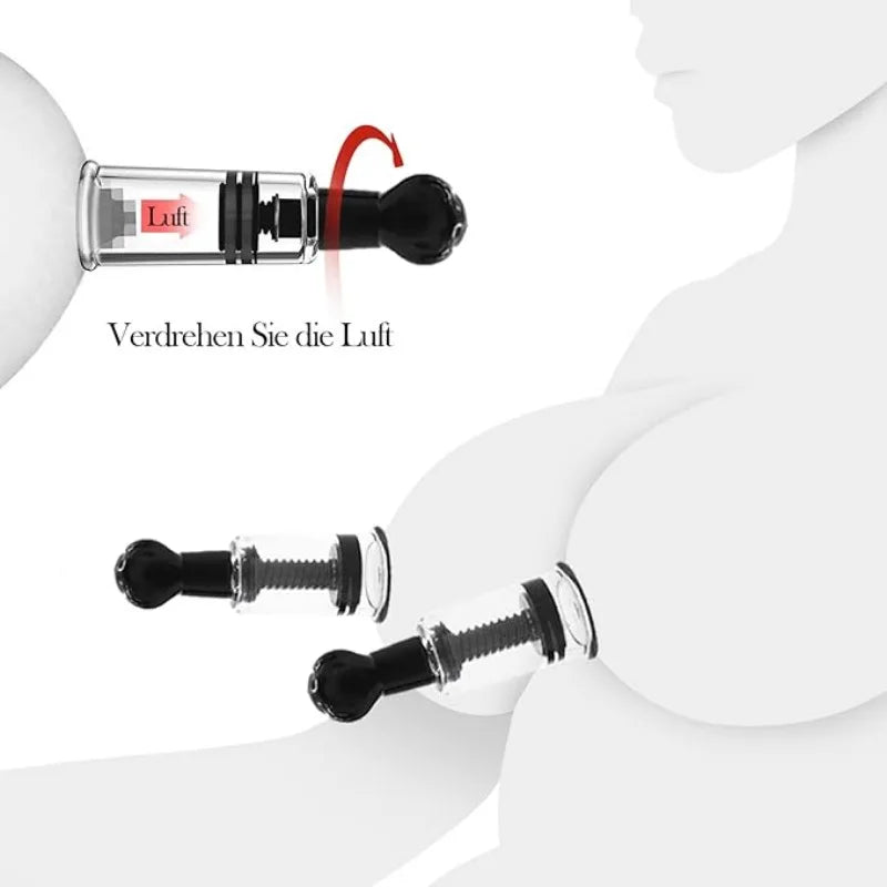 2pcs BDSM Adult Nipple Suction Cup