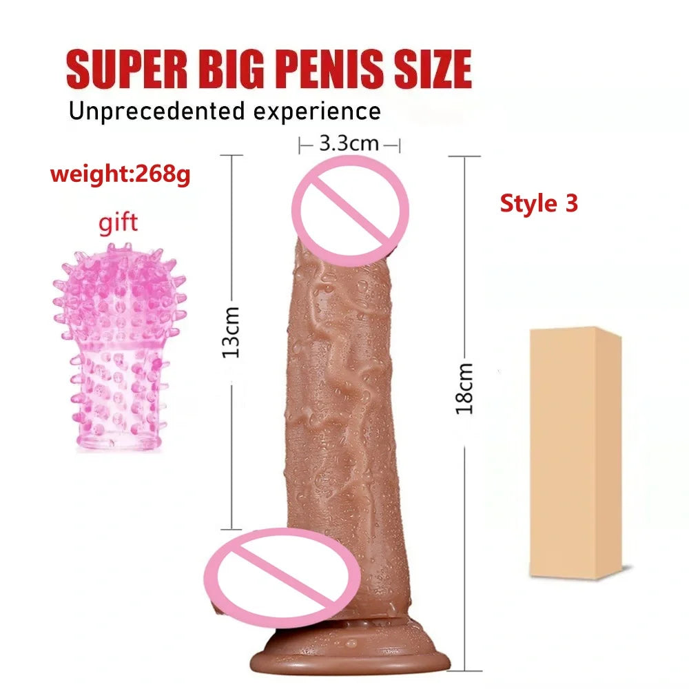 Super Skin Silicone Realistic Dildo