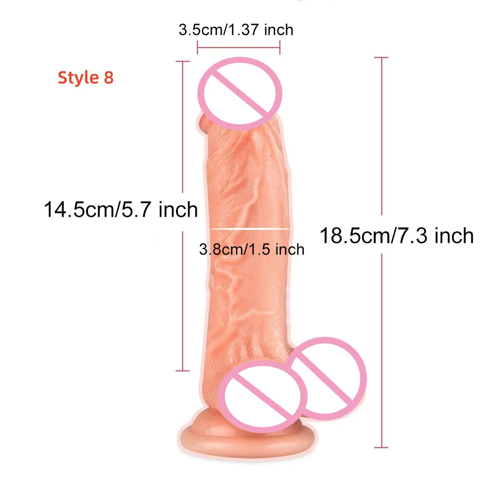 Super Skin Silicone Realistic Dildo