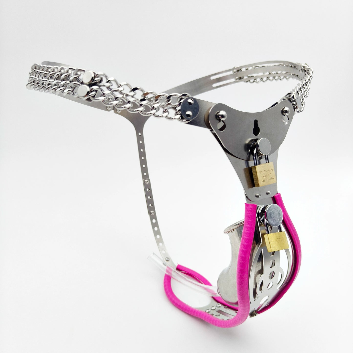 Pearl Metal Female Chastity Belt