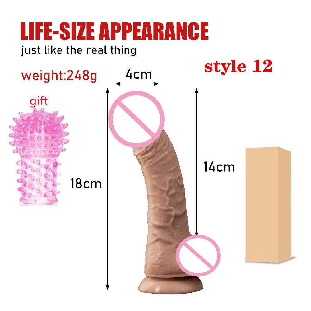 Super Skin Silicone Realistic Dildo