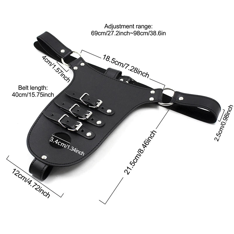 Strap on Male Chastity Pants Belt