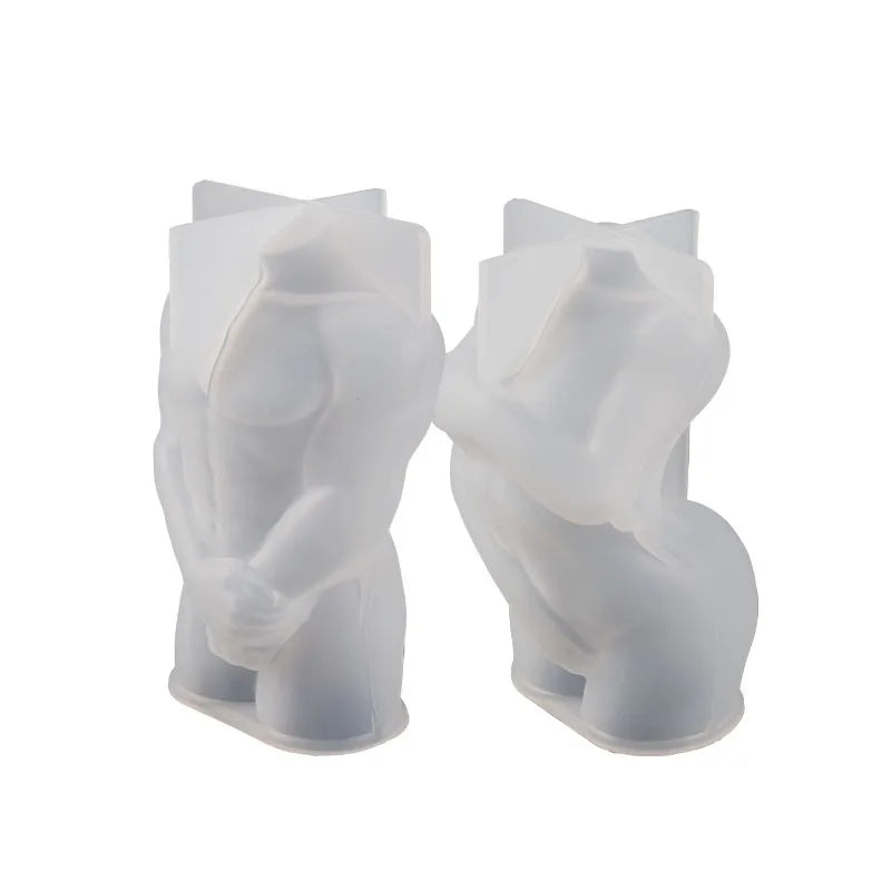 3D Male Female Body Silicone Candle