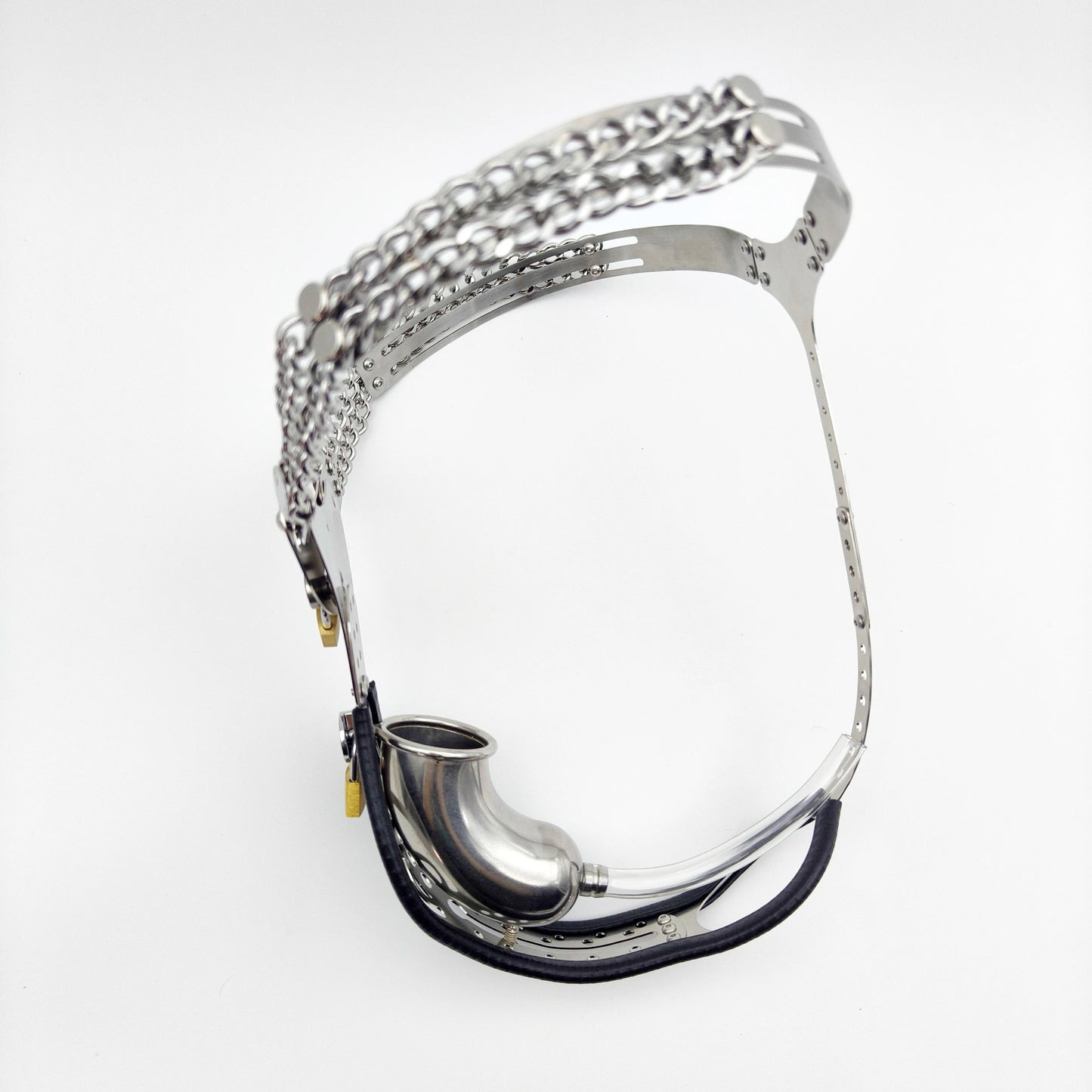 Pearl Metal Female Chastity Belt