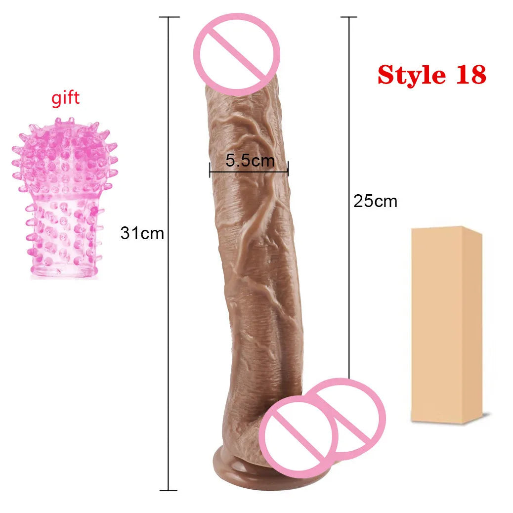 Super Skin Silicone Realistic Dildo