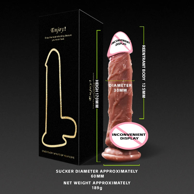 Super Skin Silicone Realistic Dildo