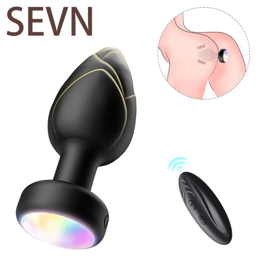 LED Butt plug Anal Vibrator