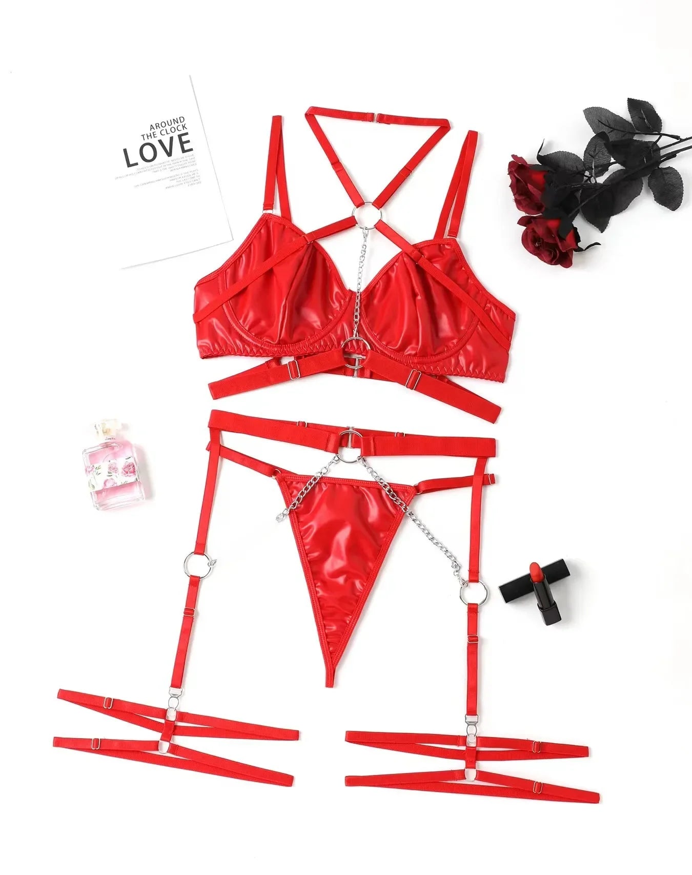Three-piece Set American Style Exotic Lingerie