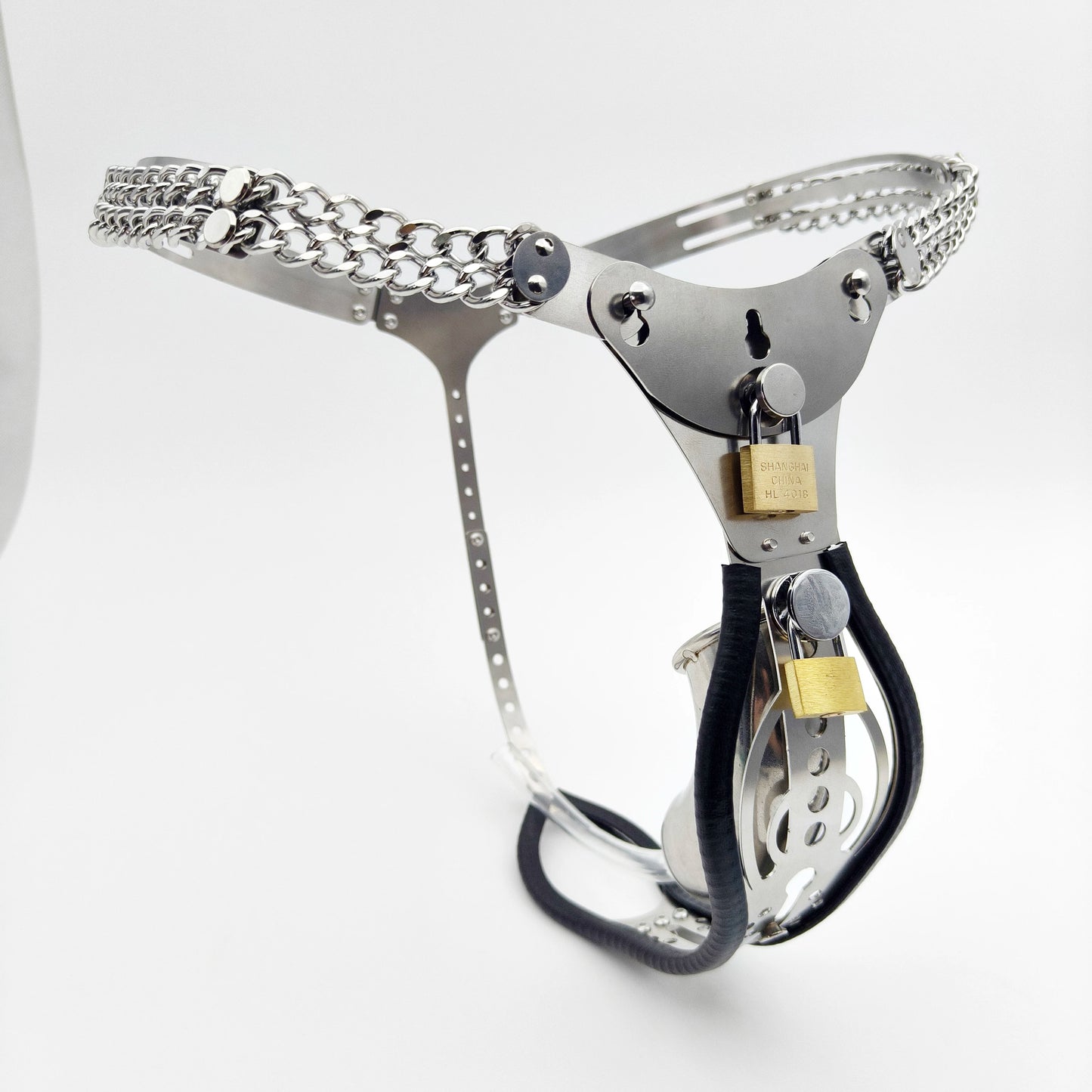 Pearl Metal Female Chastity Belt