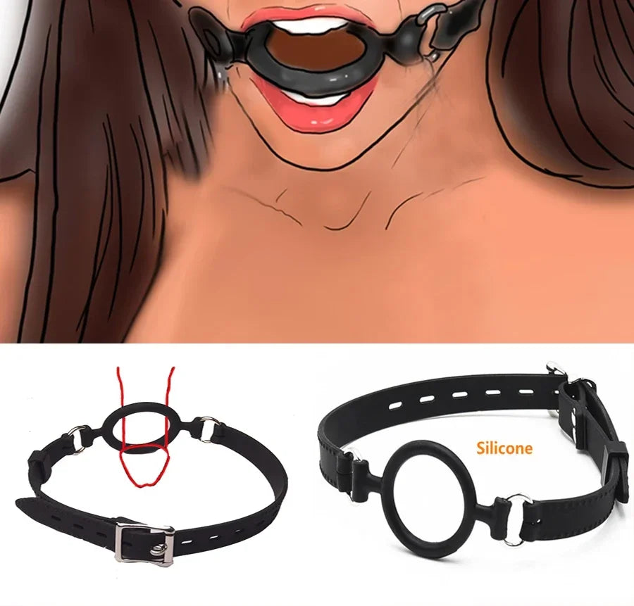Full Silicone O Ring Gag Strap