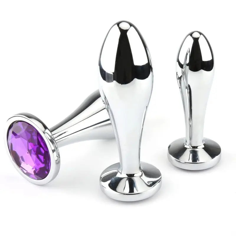 Steel Anal Butt Plug for Woman Female Adult Product