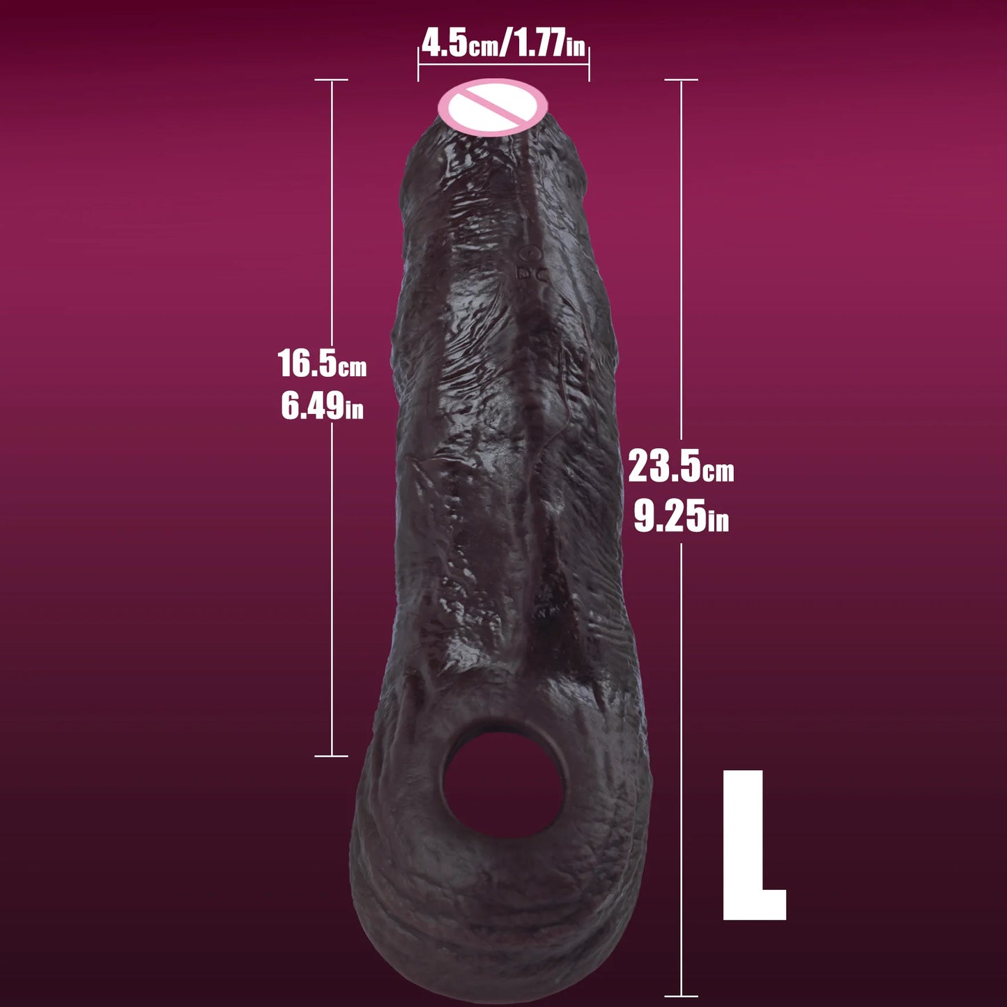 Silicone Penis Sleeve Enlarger – Reusable Extension & Delay Sleeve