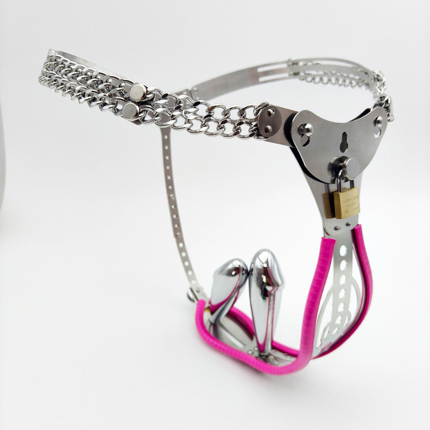 Pearl Metal Female Chastity Belt