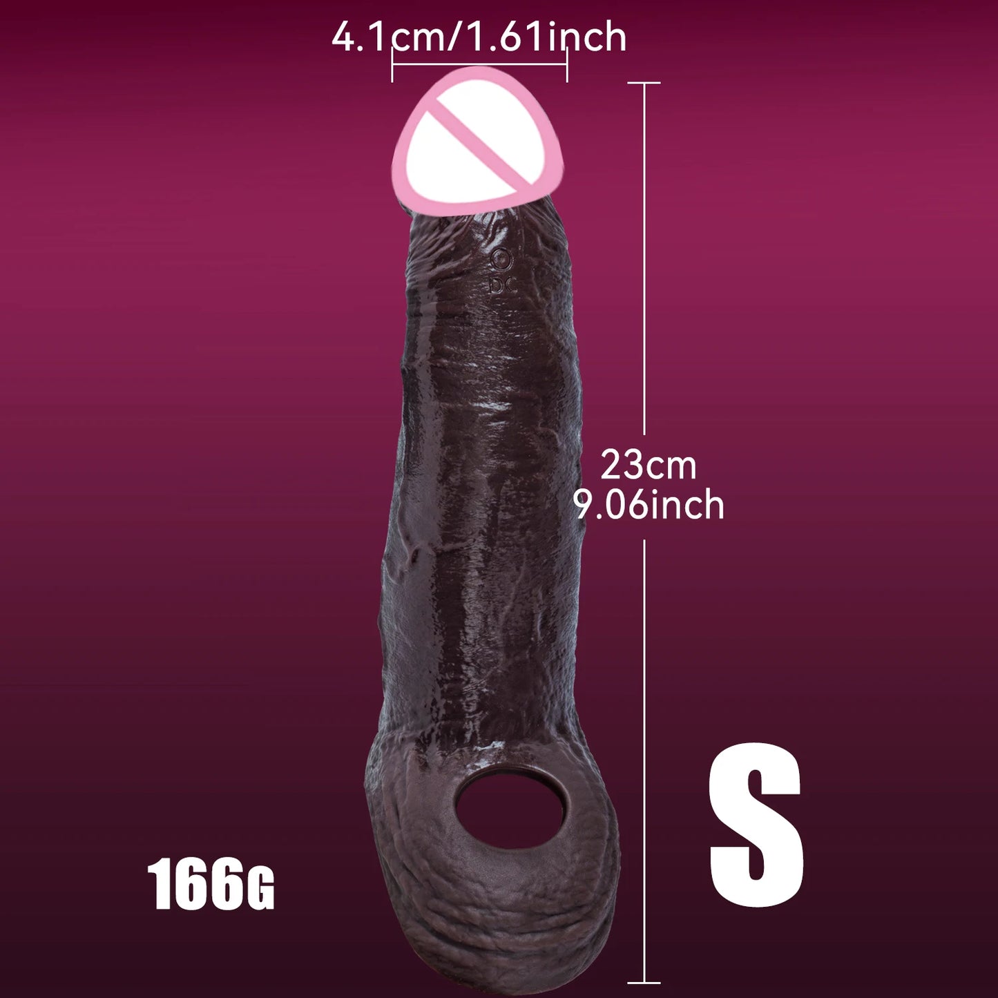 Silicone Penis Sleeve Enlarger – Reusable Extension & Delay Sleeve