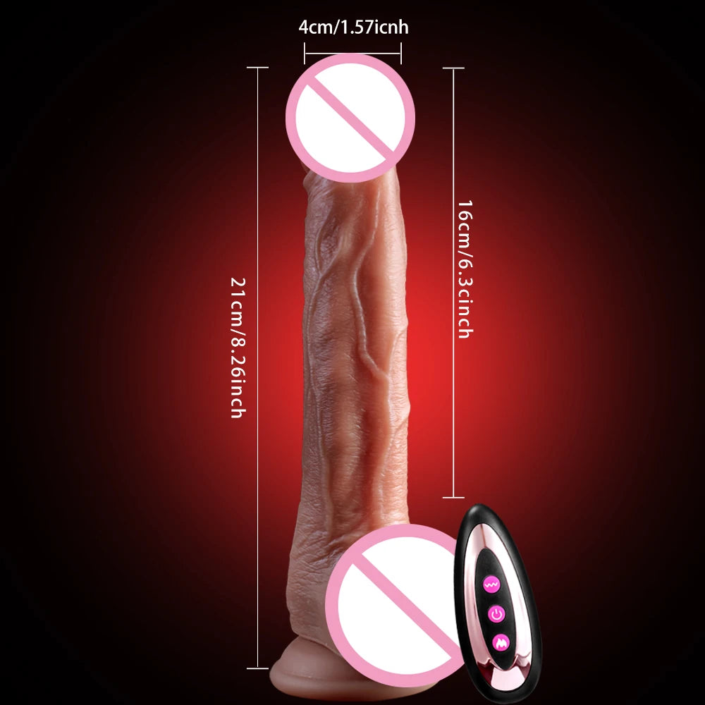 Realistic Dildo Anal Vibrator Stretchable Heated Dick Pussy Masturbator Sexy Adult Sex Toys Penis Gay Sex Machines Butt Plugs 18