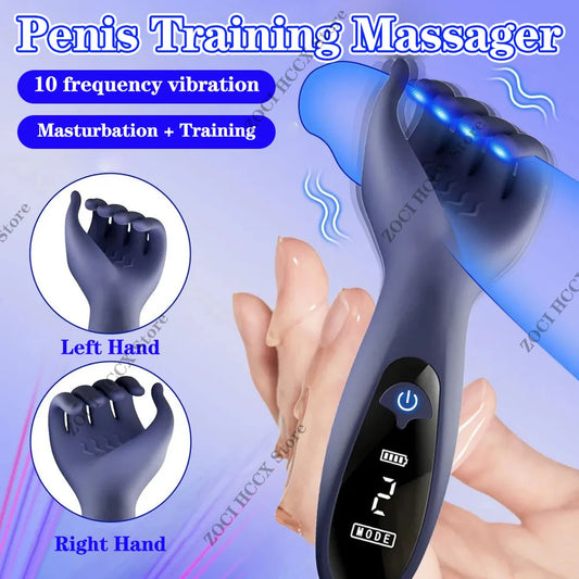 Penis Trainer Glans Vibrator Stimulator