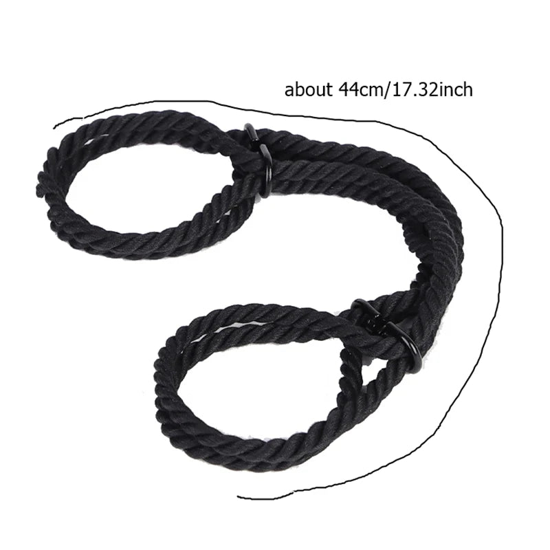 Adjustable Rope Cuff Adjustable Cotton Rope Handcuffs – Toy Lanka
